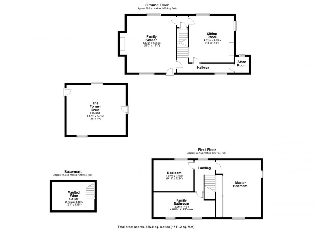Floorplan for Combs Hall, Combs Road, Thornhill, Nr Wakefield