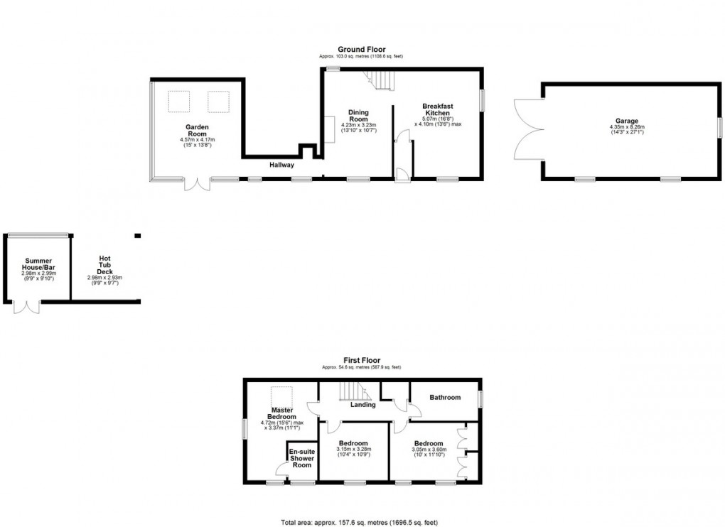 Floorplan for Brownhill Lane, Holmbridge, Holmfirth