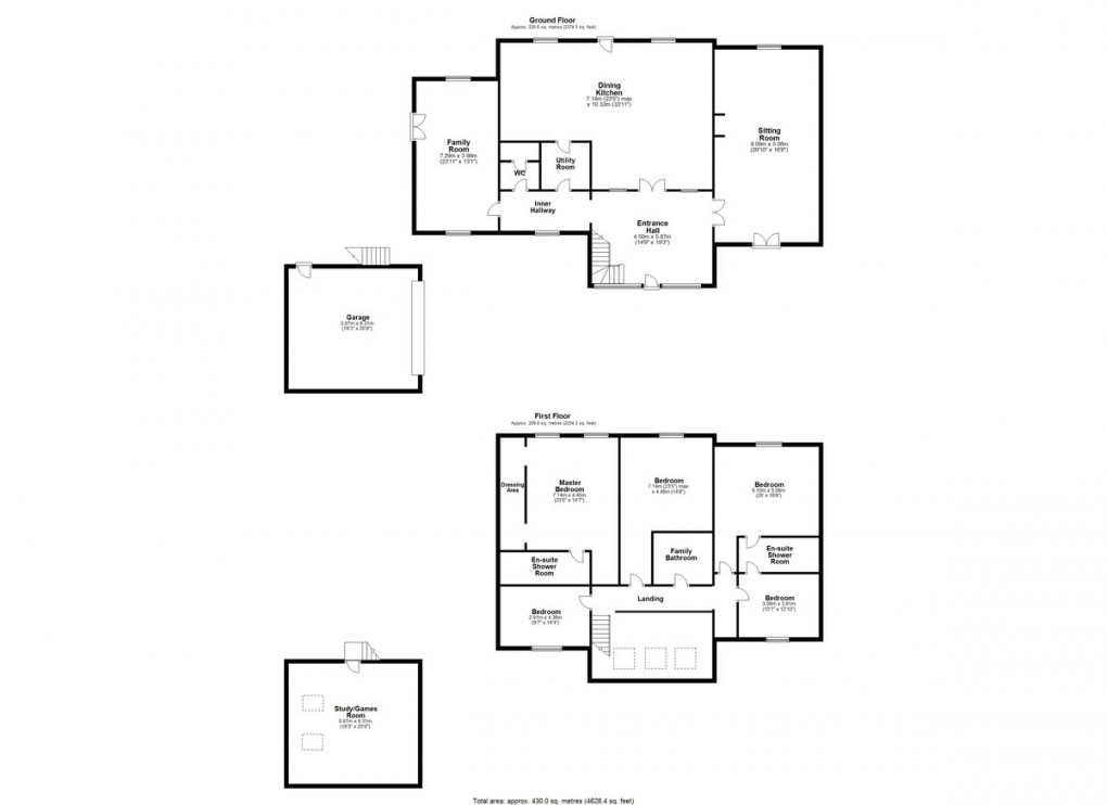 Floorplan for Hill House Road, Holmfirth