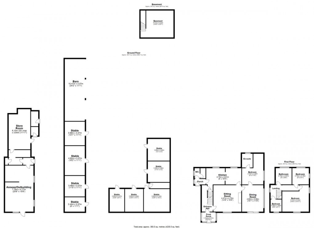 Floorplan for Elm Cottage, Cow Close Lane, Wyke, West Yorkshire