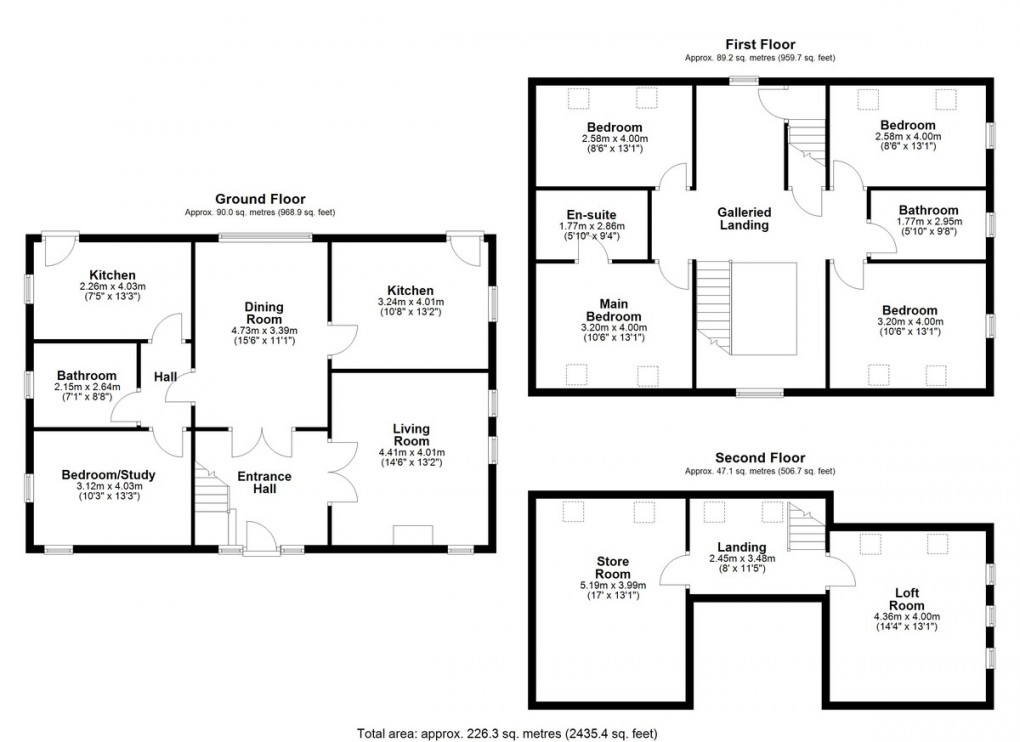 Floorplan for Cottage & Barn, Widdop Road, Hebden Bridge