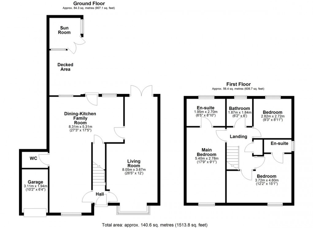 Floorplan for Sorbus Way, Lepton, West Yorkshire