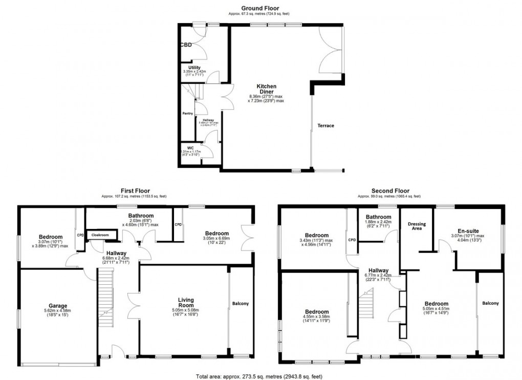 Floorplan for Foxroyd Lane, Dewsbury