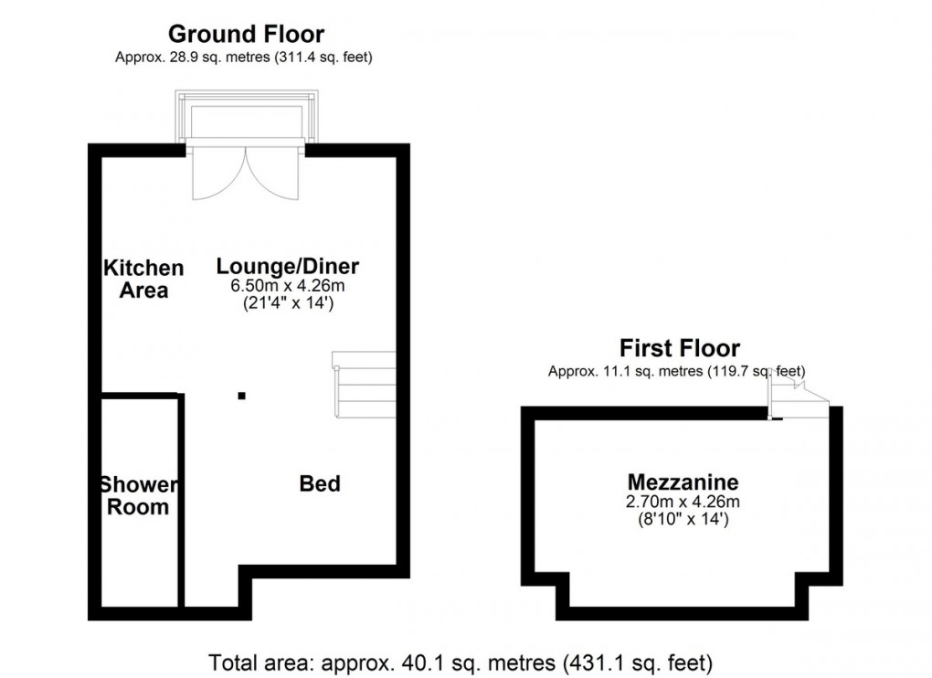 Floorplan for Ledgard Wharf, Mirfield