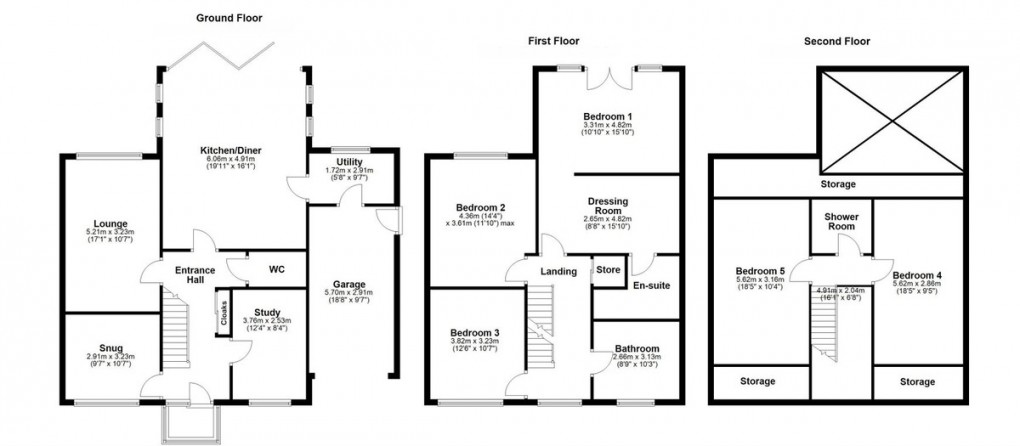 Floorplan for Grange Court, Hipperholme